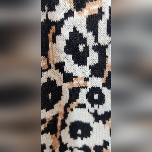 NWOT XXL Diane von Furstenberg Black and White Animal Print Maxi Halter Dress - Picture 6 of 8